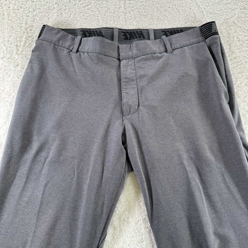 Nike Dri-Fit Golf Dress Athletic Stretch Gray Pants 36x33‎ (34x34 tag) Clean - Picture 3 of 10